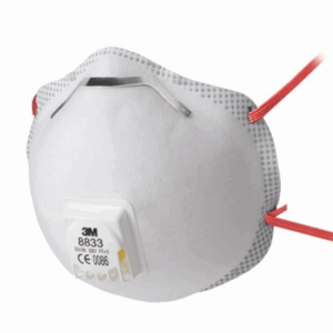 3M 8833 Zaštitni Respirator sa ventilom FFP3