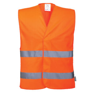 Hi-Vis prsluk  M474, dve horizontalne trake,  100% poliester, 125 g/m2 - Portwest